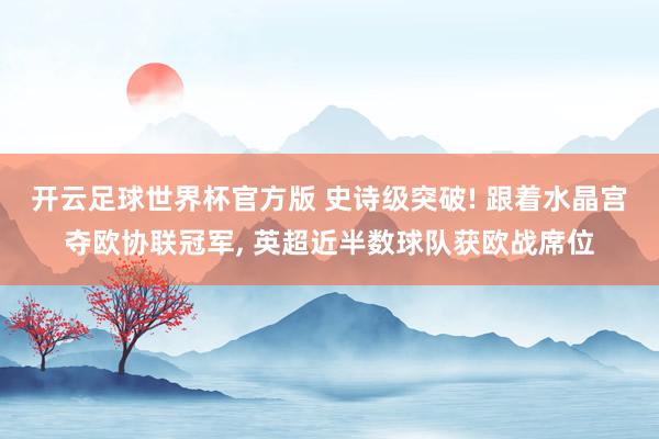 开云足球世界杯官方版 史诗级突破! 跟着水晶宫夺欧协联冠军, 英超近半数球队获欧战席位