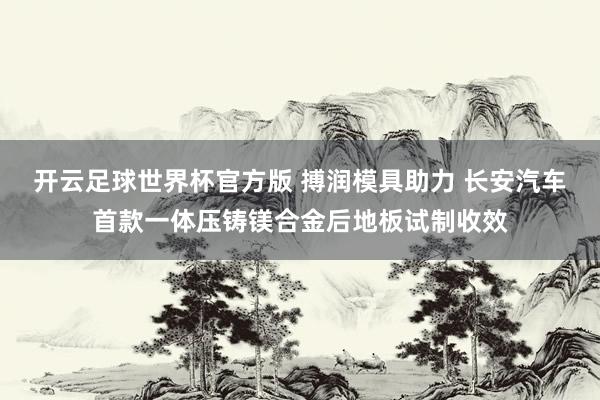 开云足球世界杯官方版 搏润模具助力 长安汽车首款一体压铸镁合金后地板试制收效