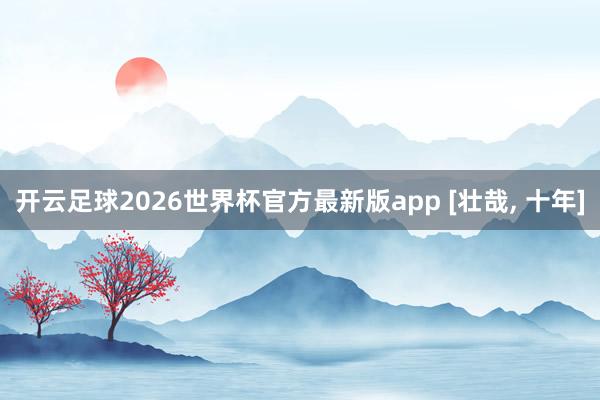 开云足球2026世界杯官方最新版app [壮哉, 十年]